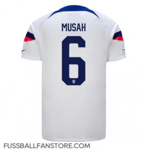 Vereinigte Staaten Yunus Musah #6 Replik Heimtrikot WM 2022 Kurzarm